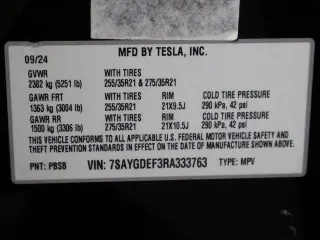 Tesla Model Y 2024 AWD Performance 4dr Crossover
