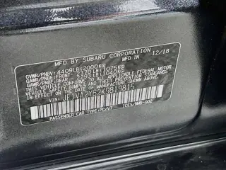 Subaru WRX 2019 AWD STI Limited 4dr Sedan w/ Wing Spoiler