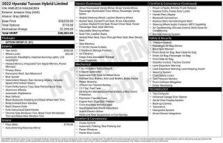 Hyundai TUCSON Hybrid 2022 AWD Limited 4dr SUV