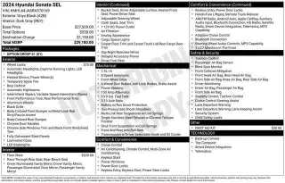 Hyundai SONATA 2024 AWD SEL 4dr Sedan