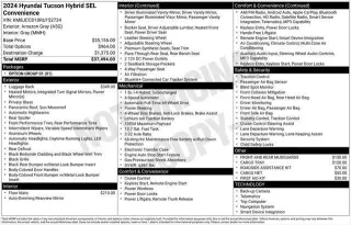 Hyundai TUCSON Hybrid 2024 AWD SEL Convenience 4dr SUV