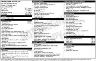 Hyundai TUCSON 2024 AWD SEL 4dr SUV