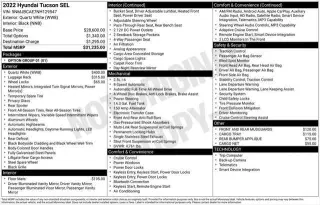 Hyundai TUCSON 2022 AWD SEL 4dr SUV