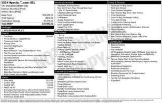 Hyundai TUCSON 2024 SEL 4dr SUV