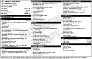 Hyundai TUCSON 2022 AWD SEL 4dr SUV