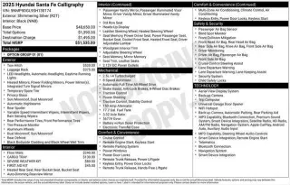 Hyundai SANTA FE 2025 AWD Calligraphy 4dr SUV