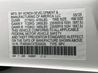 Honda CR-V 2026 AWD EX-L 4dr SUV