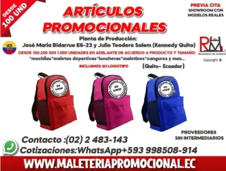 FABRICA DE MOCHILAS EN ECUADOR