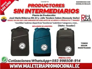 FABRICA DE MOCHILAS EN ECUADOR