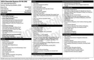 Chevrolet Equinox EV 2024 RS SUV de 4 puertas con 2RS