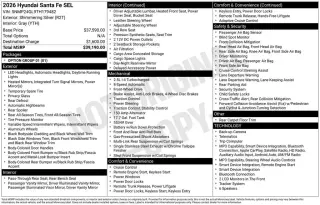 Hyundai SANTA FE 2026 SEL 4dr SUV