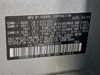 Subaru Ascent 2024 AWD Premium 7-Passenger 4dr SUV