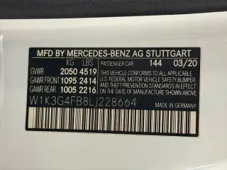 Mercedes-Benz Clase A 2020 AWD A 220 4MATIC Sedán 4 puertas