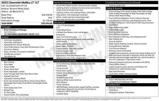 Chevrolet Malibu 2025 LT 4p Sedan con 1LT