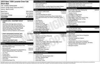 Ram 1500 2023 4x2 Laramie 4dr Crew Cab 5.6 ft. SB Pickup