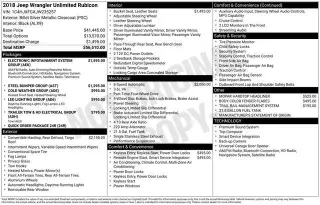 Jeep Wrangler Unlimited 2018 4x4 Rubicon 4dr SUV (midyear release)