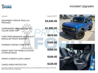 Ford Bronco 2023 4x4 Base Avanzado 4 puertas SUV