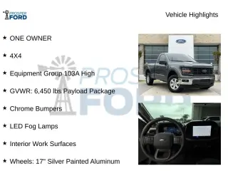 Ford F-150 2024 4x4 XL Cabina Regular 2 puertas 6.5 pies. SB