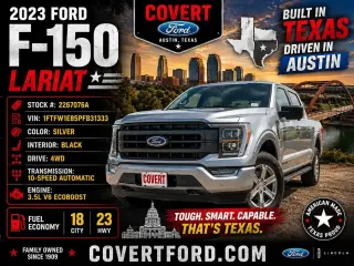 Ford F-150 2023 4x4 Lariat 4 puertas SuperCrew 5.5 pies. SB
