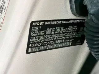BMW X3 2015 AWD xDrive28i 4 puertas SUV
