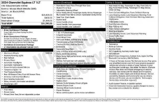 Chevrolet Equinox 2024 LT 4 puertas SUV con paquete 1LT