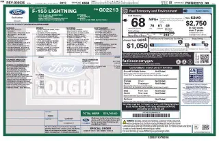 Ford F-150 Lightning 2023 AWD Lariat 4 puertas SuperCrew 5.5 pies. SB