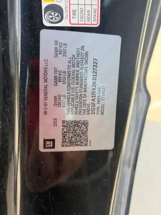 Chevrolet Camaro 2019 LS 2 puertas Cupé