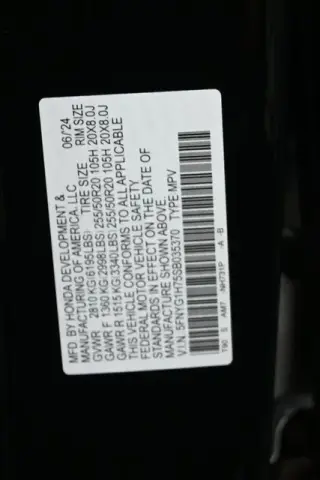 Honda Pilot 2025 AWD Touring 4 puertas SUV