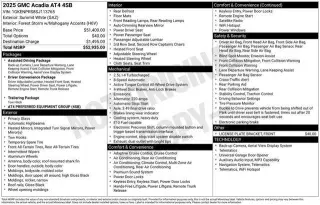 GMC Acadia 2025 4x4 AT4 4 puertas SUV