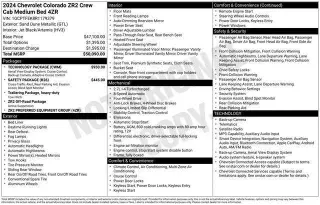 Chevrolet Colorado 2024 4x4 ZR2 4 puertas Crew Cab 5 pies. SB