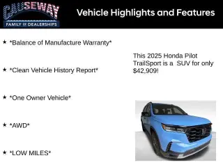 Honda Pilot 2025 AWD TrailSport 4 puertas SUV