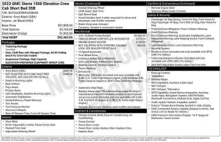 GMC Sierra 1500 2023 4x4 Elevation 4 puertas Cabina Crew 5.8 pies. Caja corta