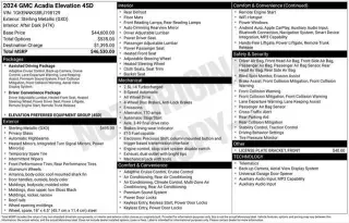 GMC Acadia 2024 4x4 Elevation 4 puertas SUV