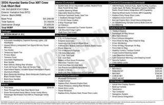 Hyundai SANTA CRUZ 2026 AWD XRT 4 puertas Cabina Crew 4.3 pies. SB