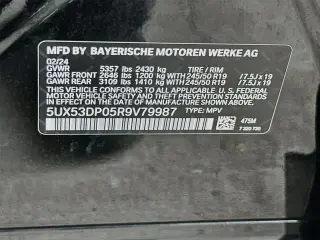 BMW X3 2024 AWD xDrive30i 4 puertas Vehículo Deportivo Utilitario