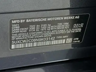BMW X7 2022 AWD xDrive40i 4 puertas Vehículo Deportivo de Actividad