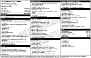 Hyundai SANTA FE 2026 AWD XRT 4 puertas SUV