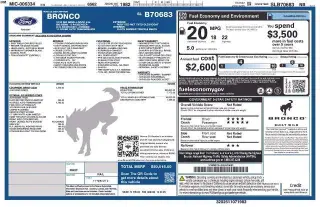 Ford Bronco 2025 4x4 Big Bend 4 puertas SUV