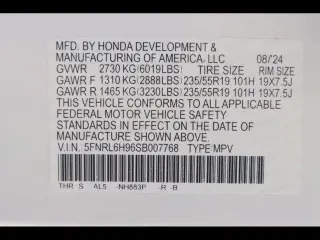 Honda Odyssey 2025 Elite 4 puertas Minivan