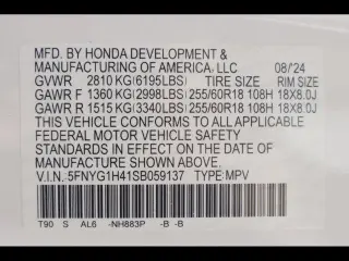 Honda Pilot 2025 AWD EX-L 4 puertas SUV
