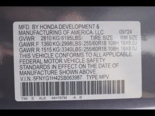 Honda Pilot 2025 AWD EX-L 4 puertas SUV