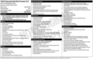 Chevrolet Bolt EUV 2023 Premier 4 puertas Hatchback