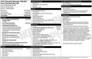 Chevrolet Silverado 1500 2019 4x4 RST 4 puertas Cabina Crew 5.8 pies. SB
