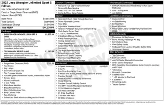 Jeep Wrangler Unlimited 2022 4x4 Sport 4 puertas SUV