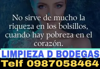 Limpieza de bodegas en Pifo