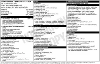 Chevrolet Trailblazer 2024 4x4 ACTIV 4 puertas SUV