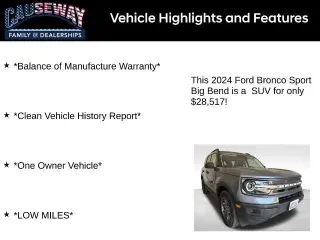 Ford Bronco Sport 2024 AWD Big Bend 4 puertas SUV