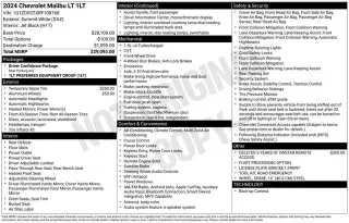 Chevrolet Malibu 2024 LT 4 puertas Sedán con 1LT