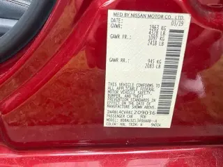 Nissan Altima 2019 2.5 SR 4 puertas Sedan