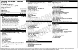 Ram 1500 2025 4x4 Big Horn 4 puertas Cabina Crew 5.6 pies. SB Pickup